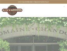 Tablet Screenshot of peckswineandspirits.com